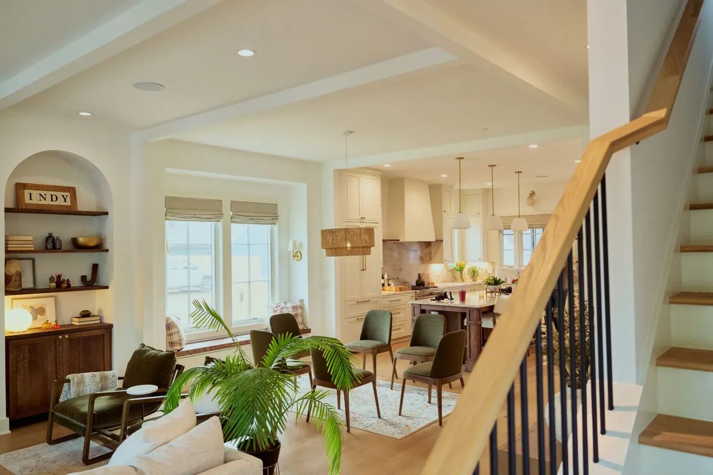 Cellular shades in a Pendleton living room